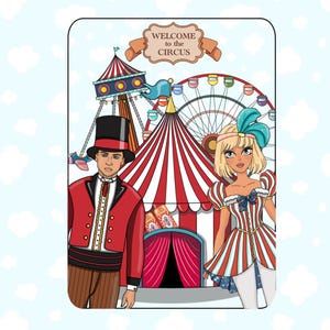 Printable DIY project Circus Dollhouse with Paper Dolls Busy Book & Activities for Kids PDF