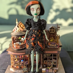 Dress For Monster High G1, Black Dress For Monster High, Halloween Dress For MH