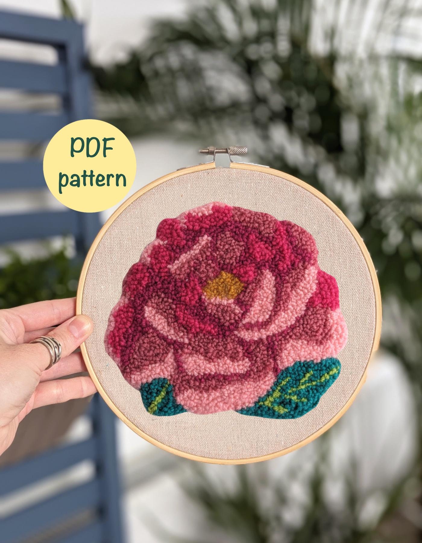Printtoo Round Pattern Floreale Timbro di gomma per rottamare-booking Craft Stamps-2 Inch