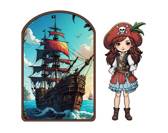 Pirate Paper Doll, Activity For Kids (Digital Download)