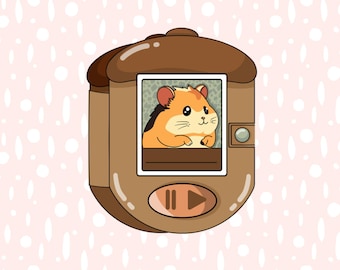 Paper Doll Hamsters with House: Halloween & Christmas (Printable)