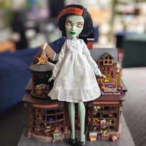 White Dress For Monster High G1, Dress For Monster High, Halloween Dress For MH