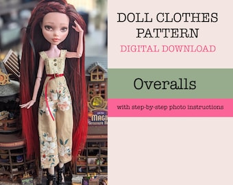 G1 Overalls Pattern For Dolls G1 (PDF Printable)
