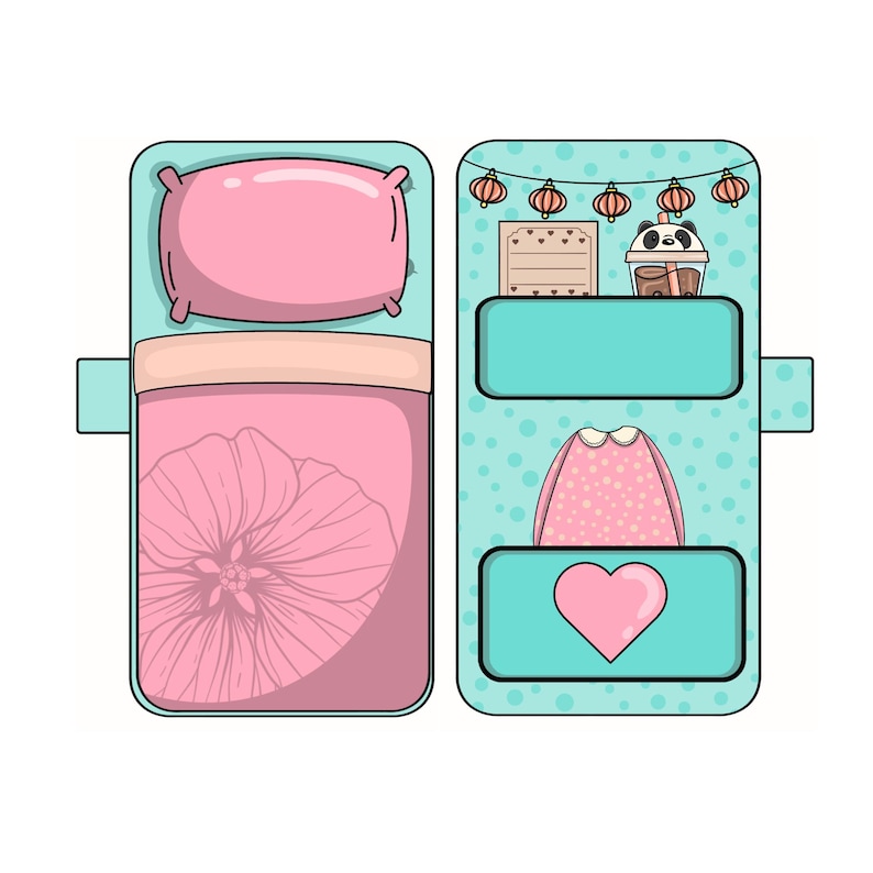 Printable Paper Doll With House Template, Activities for Kids - Etsy