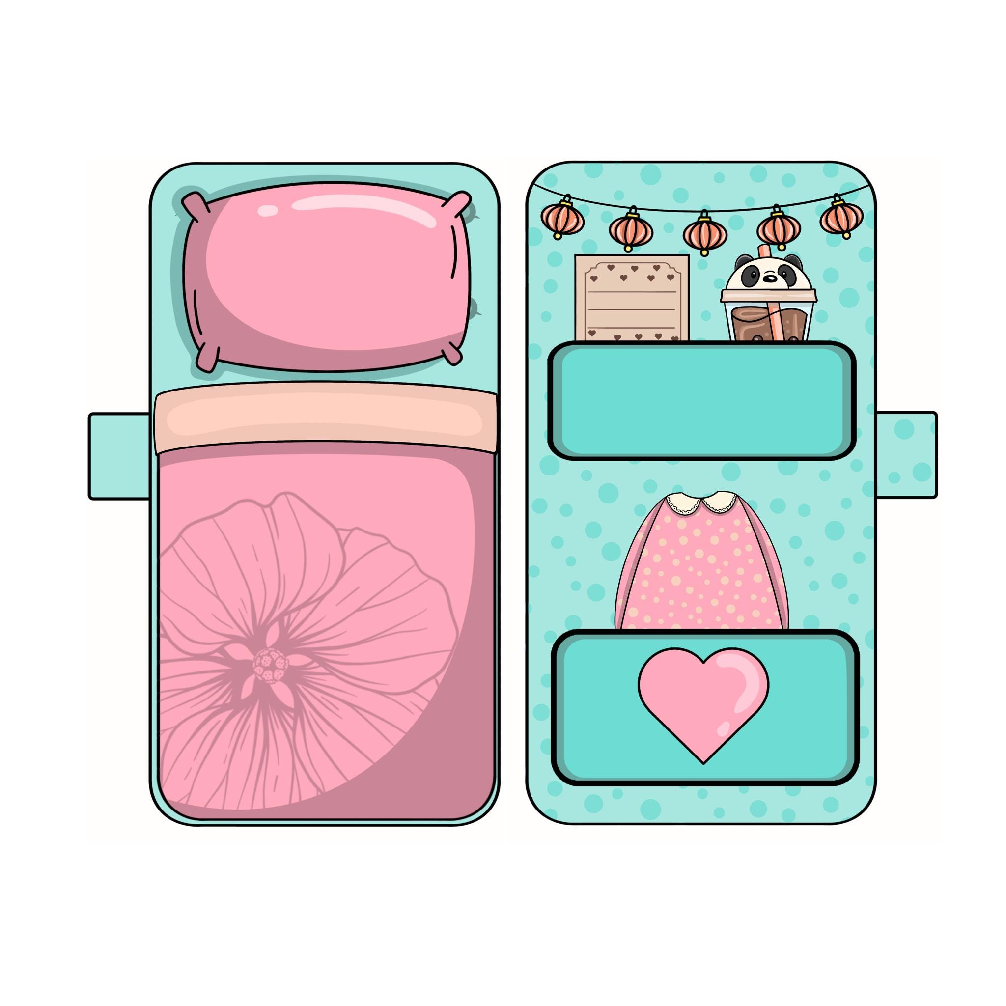 Printable Paper Doll With House Template, Activities for Kids - Etsy