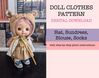 Patrón de ropa para muñeca OB11 (PDF imprimible)