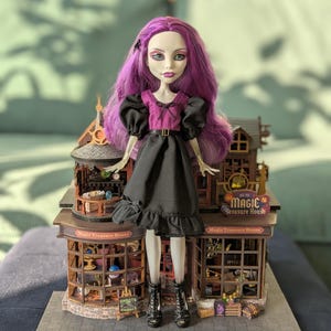 Dress For Monster High G1, Black Dress For Monster High, Halloween Dress For MH