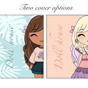 Printable Paper Doll House Organiser Template, Activities for kids and adults