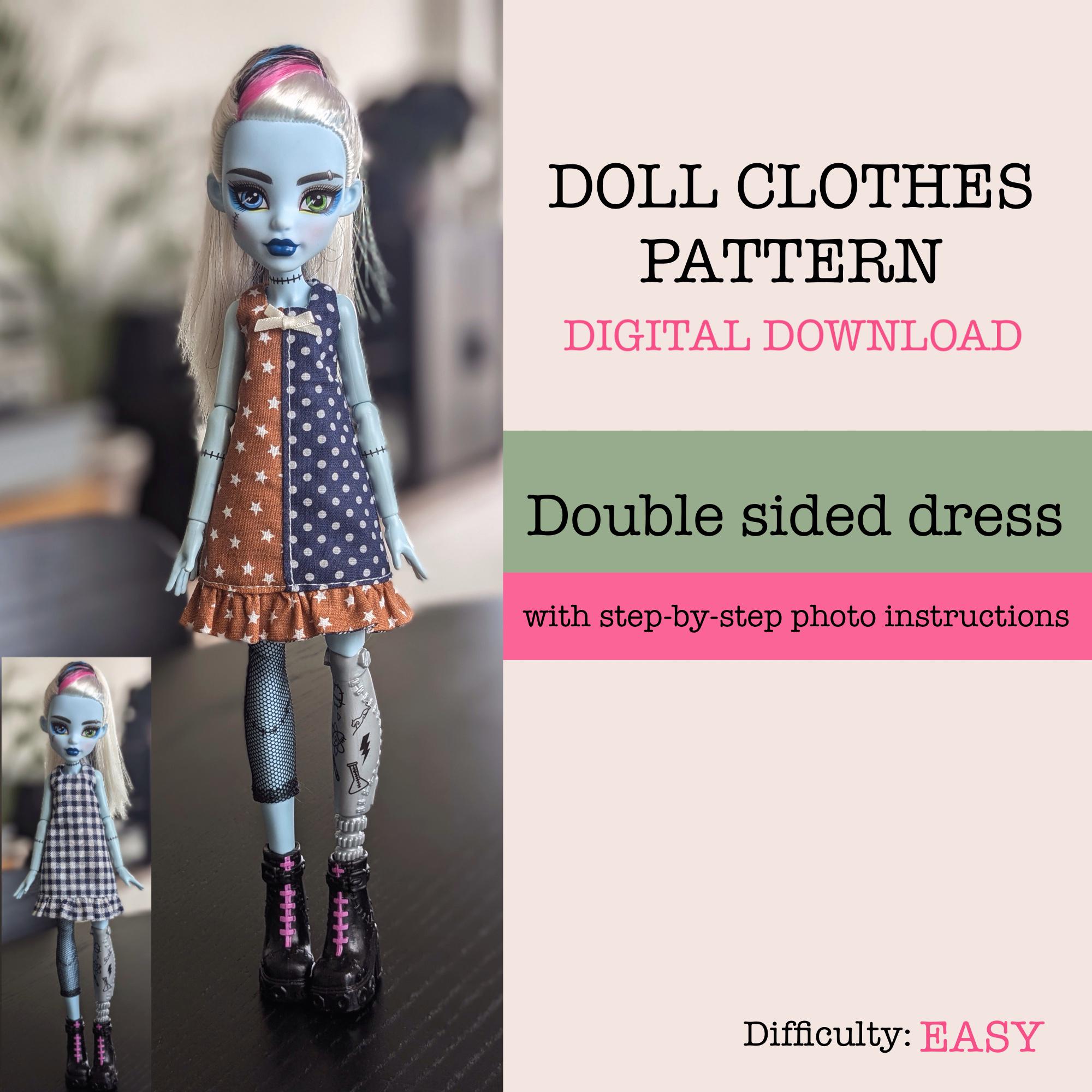 Clothes Pattern 17 Inch Monster High Doll Clothes Clown Chic