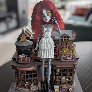 Dress For Monster High G1, White Translucent Dress For Monster High, Halloween Dress For MH