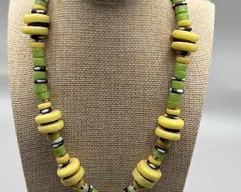 Handcrafted Afrocentric Bead Necklace & Necklace Set