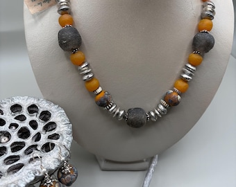 Handcrafted Afrocentric Necklace & Earring Set