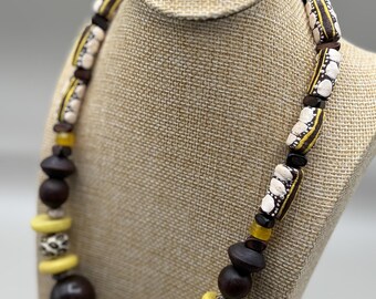 Handcrafted Afrocentric Bead & Necklace Set