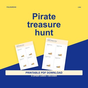 Piratskattjakt: Utskrivbara chifferledtrådar och installationsguide