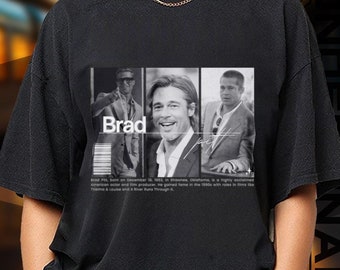 Limited Edition Brad Pitt T-shirt, Sweatshirt and Hoodie, Exclusive Fan Merch for Women and Men, Birthday and Valentine’s Day Gift
