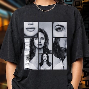 Limited Edition Angelina Jolie T-shirt, Sweatshirt and Hoodie, Exclusive Fan Merch for Women and Men, Labor Day Gift