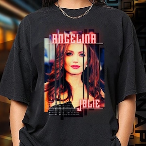 Limited Edition Angelina Jolie T-shirt, Sweatshirt and Hoodie, Exclusive Fan Merch for Women and Men, Labor Day Gift