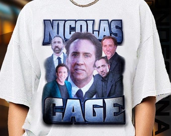 Limited Edition Nicolas Cage T-Shirt, Exklusiver Fan Merch für Frauen und Männer, Geschenk zum Valentinstag