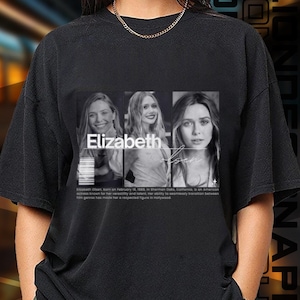 Limited Edition Elizabeth Olsen T-shirt, Sweatshirt and Hoodie, Exclusive Fan Merch for Women and Men, Labor Day Gift
