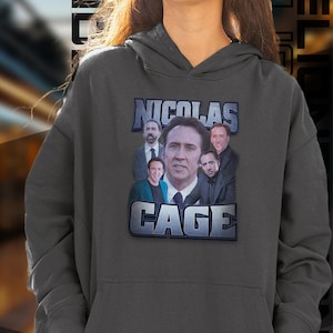 Limited Edition Nicolas Cage Hoodie, Exclusive Fan Merch for Women and Men, Labor Day Gift