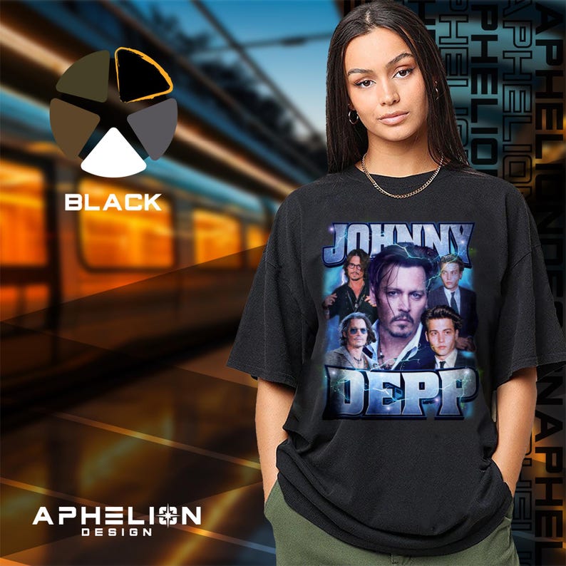 Limited Edition Johnny Depp T-shirt, Exclusive Fan Merch for Women and ...