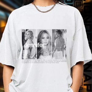 Limited Edition Jennifer Lawrence T-shirt, Exclusive Fan Merch for Women and Men, Labor Day Gift
