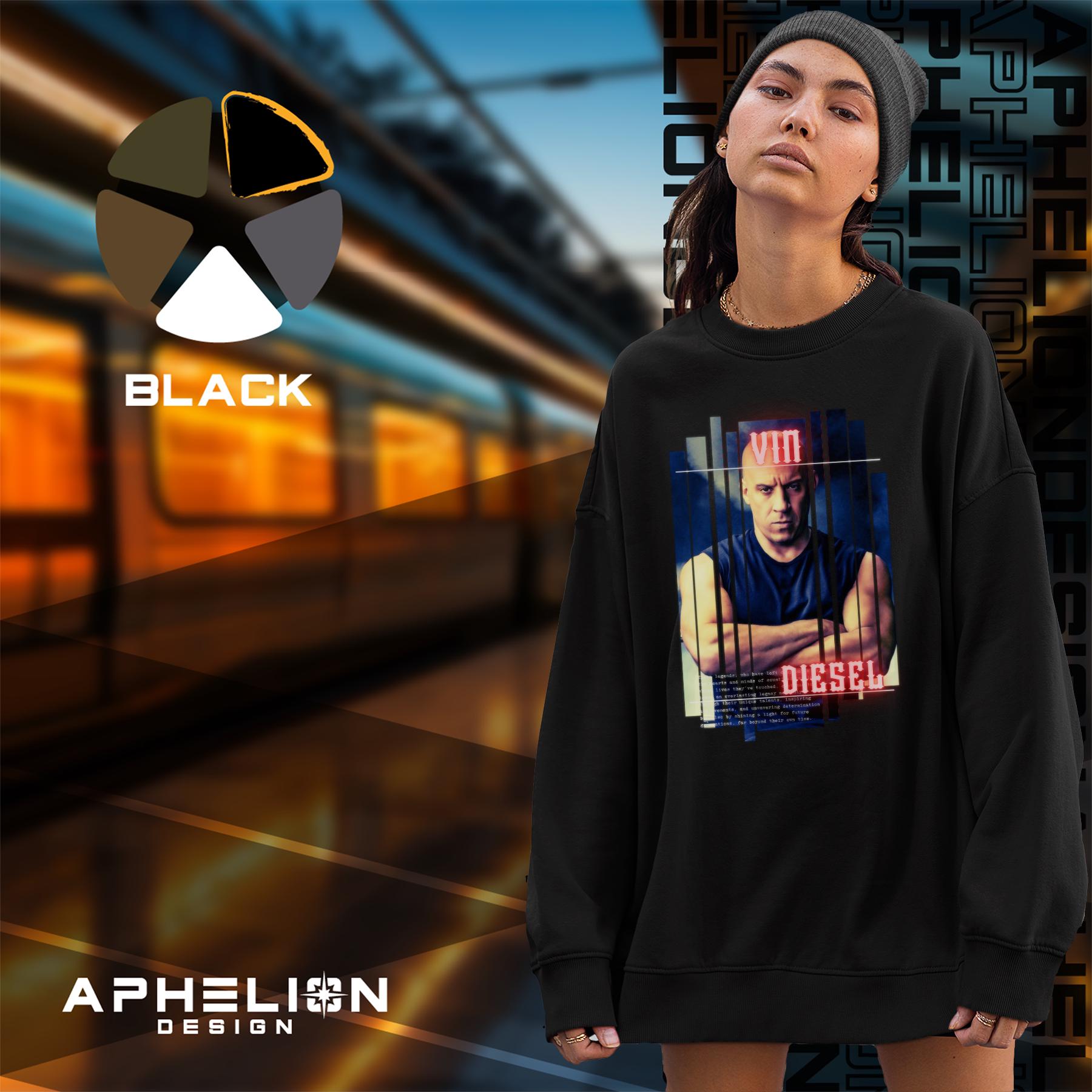 限定版ヴィン・ディーゼルTシャツ、スウェットシャツ、パーカー、女性 