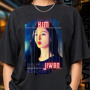 Camiseta, sudadera y sudadera con capucha de edición limitada de Kim Ji-won, mercancía exclusiva para fans para mujeres y hombres, regalo de Halloween.