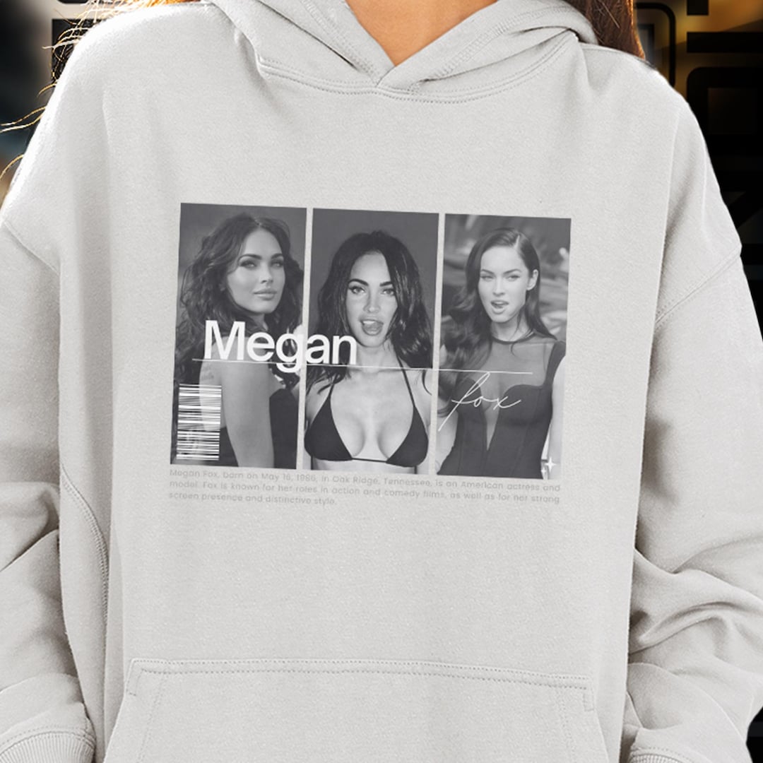 Limited Edition Megan Fox Hoodie, Exclusive Fan Merch for Women