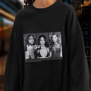 Limited Edition Megan Fox Sweatshirt, Exklusiver Fan Merch für Frauen und Männer, Geschenk zum Labor Day