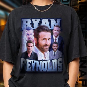 Camiseta de edición limitada de Ryan Reynolds, producto exclusivo para fans para mujeres y hombres, regalo del Día del Trabajo.