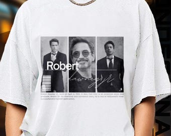 Limited Edition Robert Downey Jr. T-shirt, Exclusive Fan Merch for Women and Men, Valentine’s Day Gift