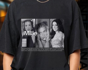 Limited Edition Millie Bobby Brown T-shirt, Sweatshirt and Hoodie, Exclusive Fan Merch for Women and Men, Birthday and Valentine’s Day Gift