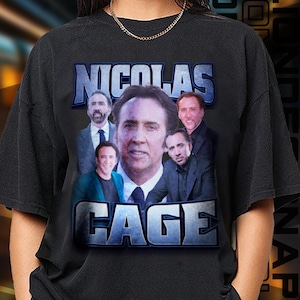 Limited Edition Nicolas Cage T-shirt, Exclusive Fan Merch for Women and Men, Labor Day Gift