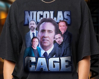 Limited Edition Nicolas Cage T-shirt, Exclusive Fan Merch for Women and Men, Labor Day Gift