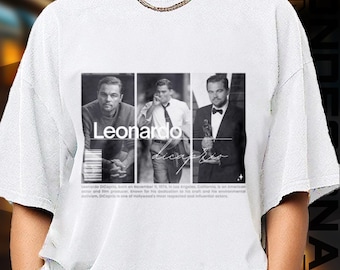 Limited Edition Leonardo DiCaprio T-shirt, Exclusive Fan Merch for Women and Men, Valentine’s Day Gift