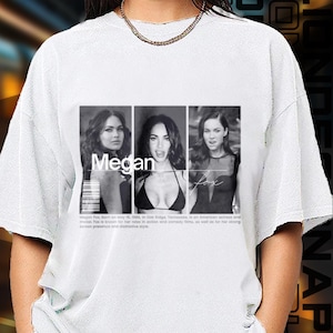 Limited Edition Megan Fox T-Shirt, Exklusiver Fan Merch für Frauen und Männer, Geschenk zum Labor Day