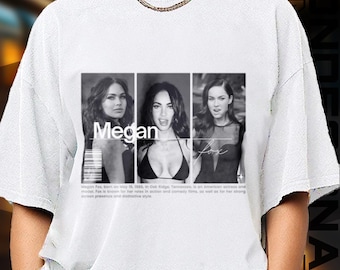 T-shirt Megan Fox en édition limitée, produits dérivés exclusifs pour les femmes et les hommes, cadeau de la Saint-Valentin