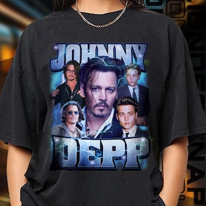 Limited Edition Johnny Depp T-shirt, Exclusive Fan Merch for Women and Men, Halloween Gift