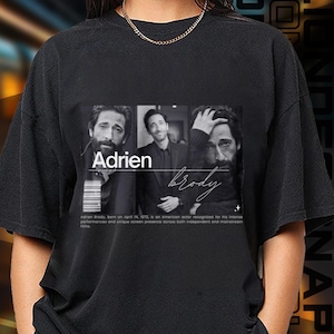 Limited Edition Adrien Brody T-shirt, Sweatshirt and Hoodie, Exclusive Fan Merch for Women and Men, Halloween Gift