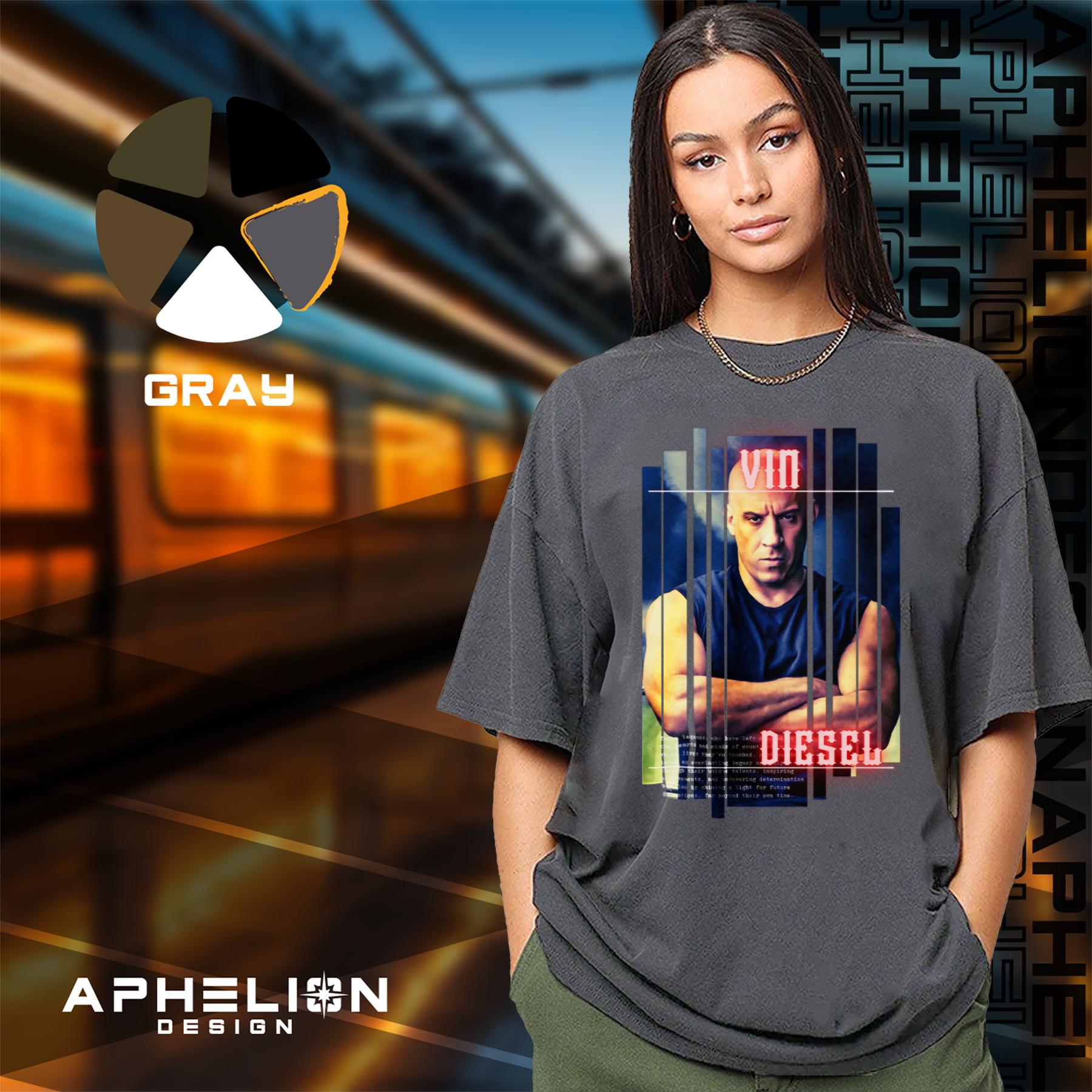 限定版ヴィン・ディーゼルTシャツ、スウェットシャツ、パーカー、女性 