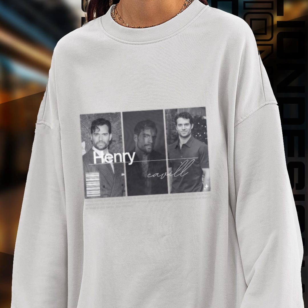 Limited Edition Henry Cavill Sweatshirt, Exclusive Fan Merch for Women ...