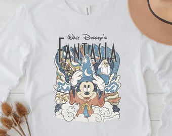 Mickey Mouse Long Sleeve, Disney Fantasia Shirt, Dİsneyland Trip Shirt