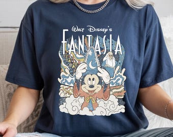Mickey Mouse T-shirt, Comfort Colors Disney Fantasia Shirt, Dİsneyland Trip Tee