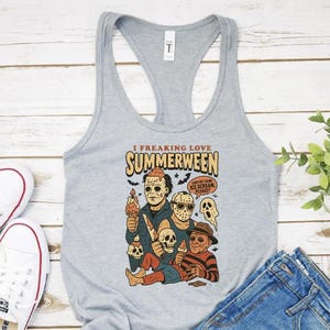 Summerween Tank Top, Halloween Tank Top, Spooky Season Tank Top, Halloween Costume, Autumn Tank Top, Spooky Halloween, Holiday Tank Top