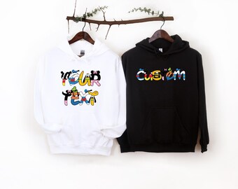 Custom Disney Sweatshirt, Matching Disneyland Sweater, Personalizable Sweatshirt, Matching Custom, Matching Disney, Kids Sweater, Disneyland