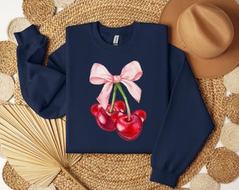 Disney Cherry Coquette Hoodie, Disney Trip Sweatshirt, Disneyland Trip Hoodie, Disney Sweatshirt, Matching Disneyland, Coquette Sweater