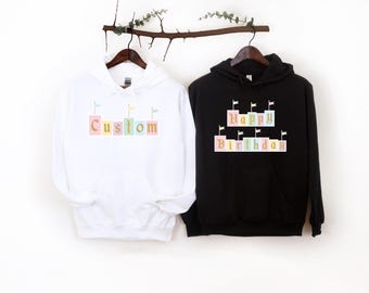 Disney Birthday Sweatshirt, Matching Disney Sweater, Personalizable Sweatshirt, Matching Custom, Matching Disney, Kids Sweater, Disneyland