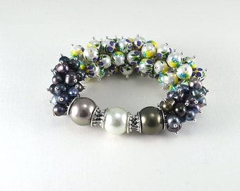 Mixed Pearls Stretchy Bracelet