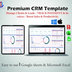 Ultimate CRM Template – Excel & Google Sheets (Mac + Windows Compatible)